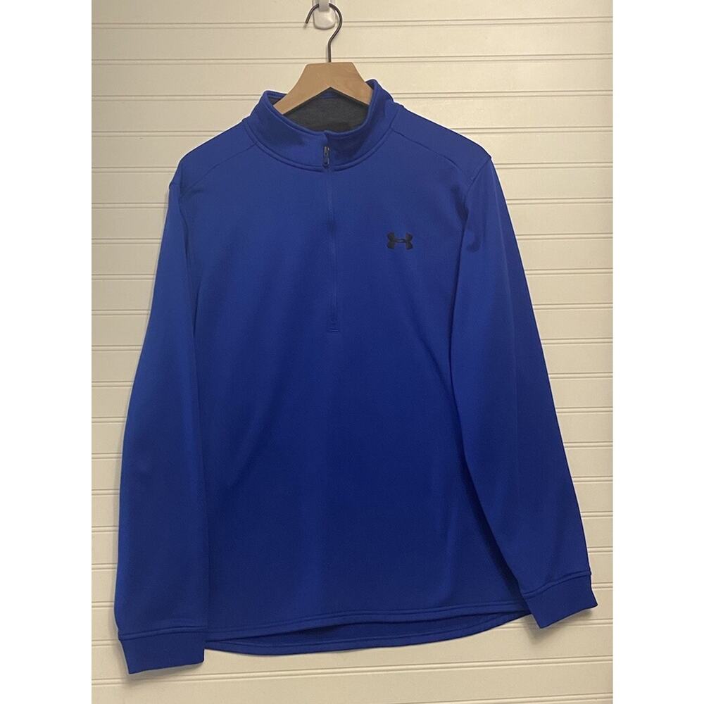 UNDER ARMOUR MEN'S LOOSE 1/4" ZIP PERFORMANCE PULLOVER SZ XL COLDGEAR